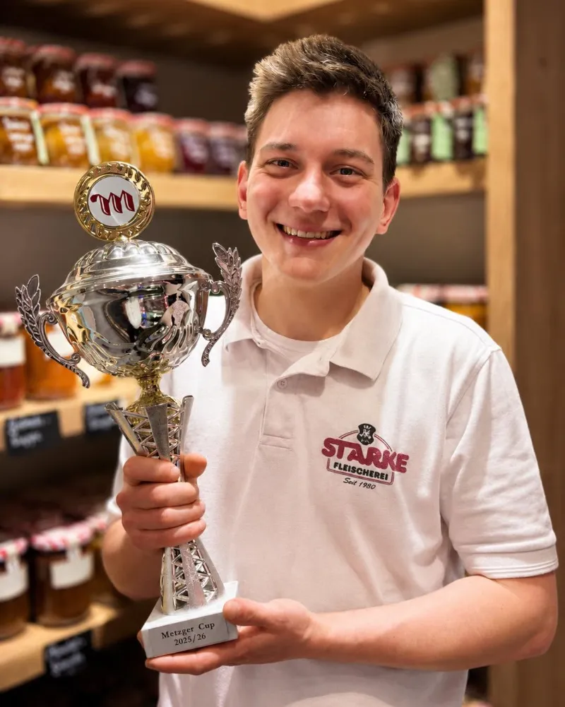 Pokal des Metzgercups 2025/26 in der Fleischerei Starke Dresden