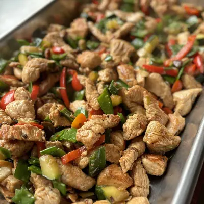 Partyservice Dresden: Geschnetzeltes vom Schwein mit Paprika und Zucchini
